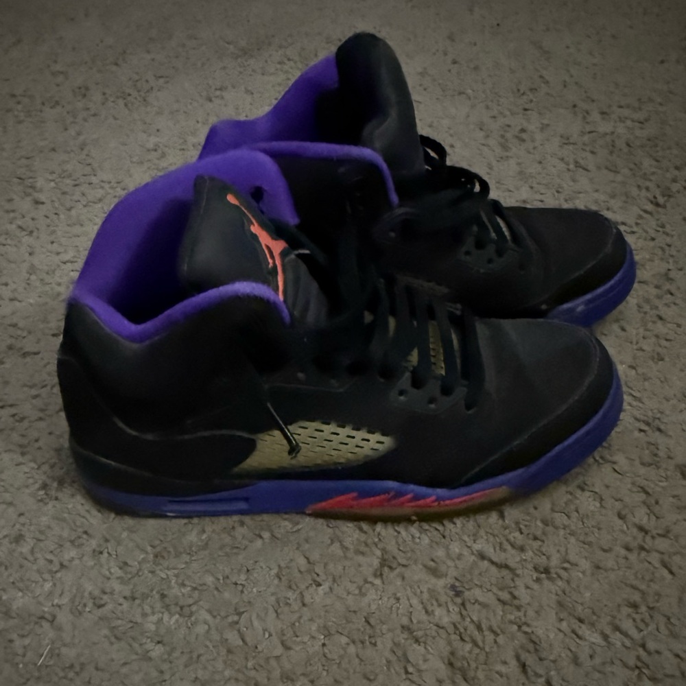 Black and Purple Jordans